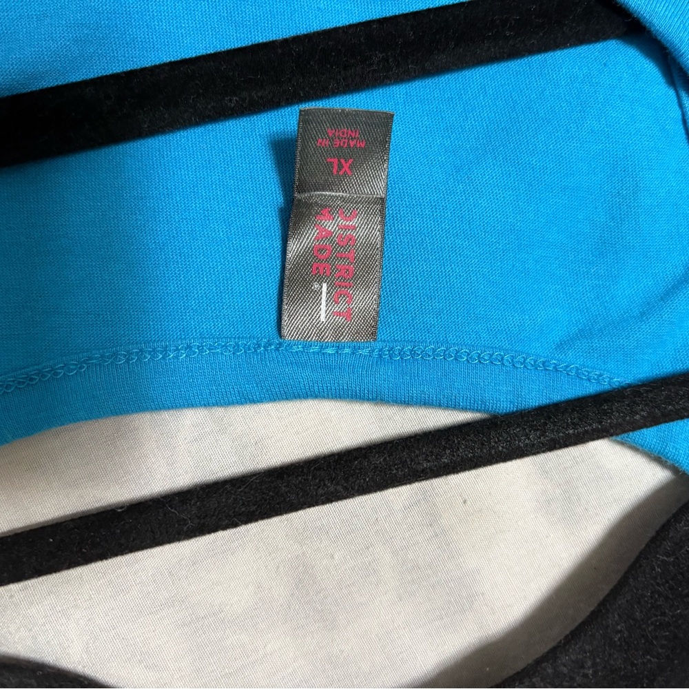 District Blue Athletic Tank Top with Graphic Design Motorcross Racing - Picture 8 of 9